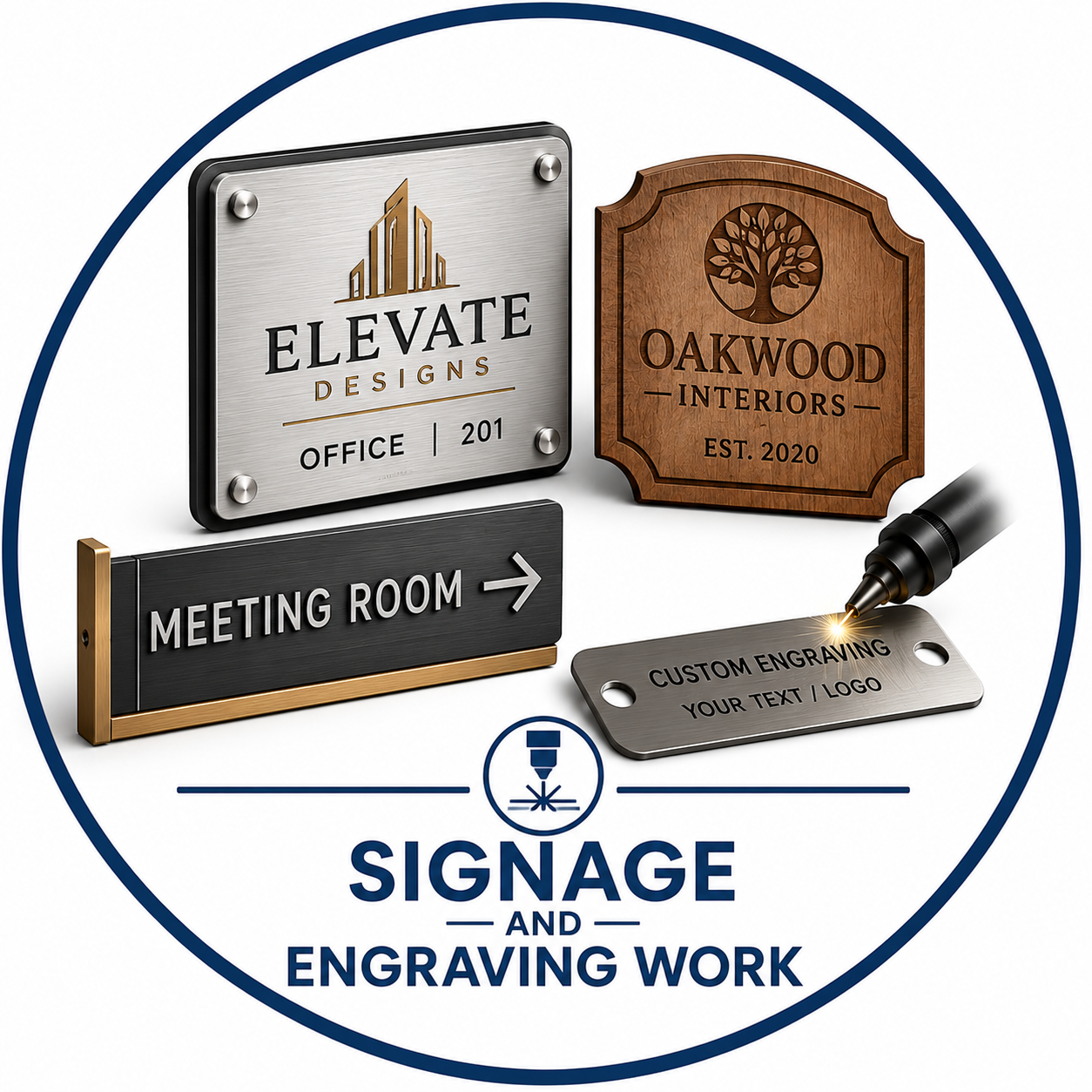 Signage and engraving work